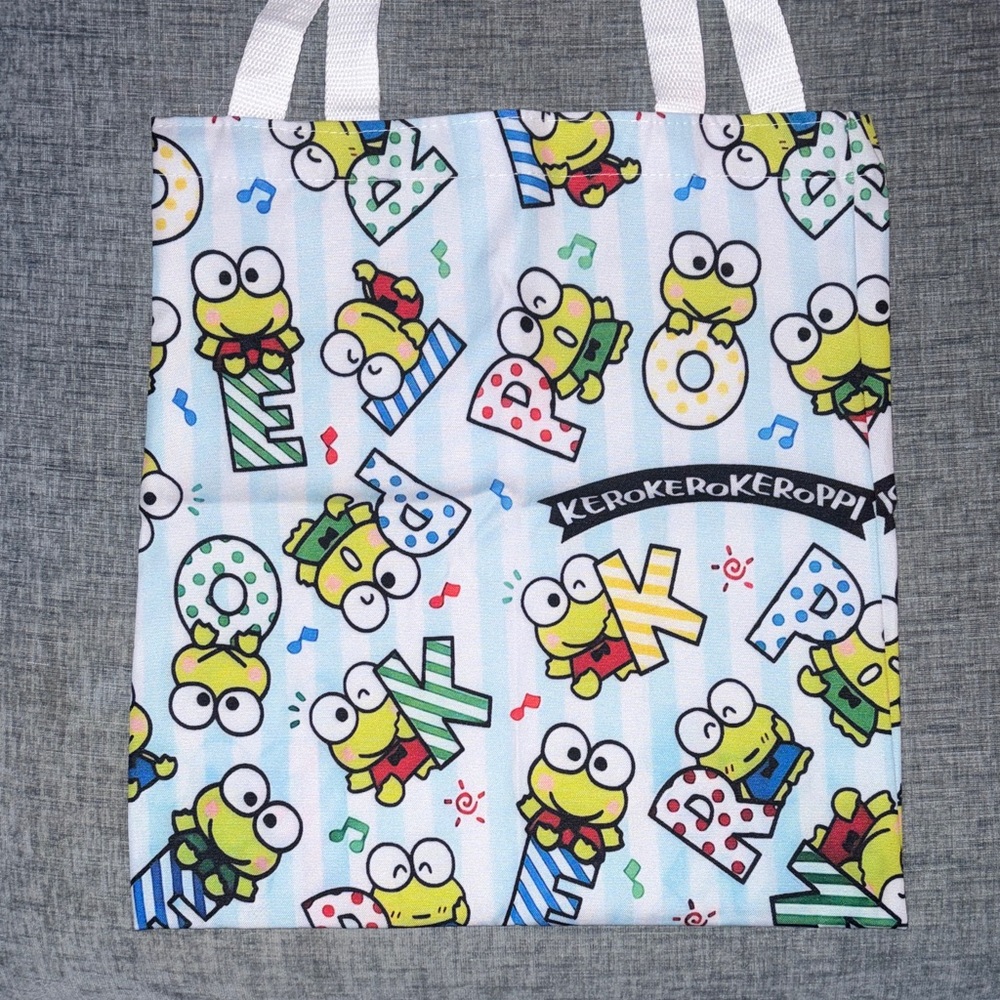 Keroppi Tote Bag - Colorful Design